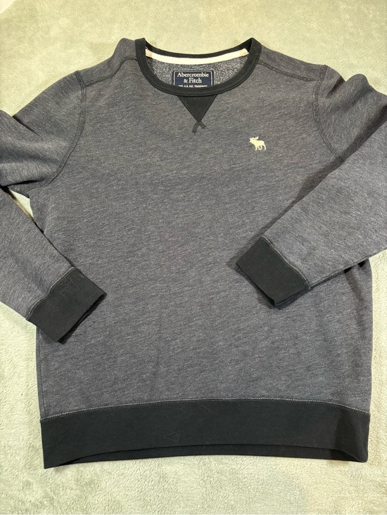 Abercrombie & Fitch Other - Abercrombie & Fitch Gray Crewneck Sweatshirt Embroidered Moose Logo Men's M